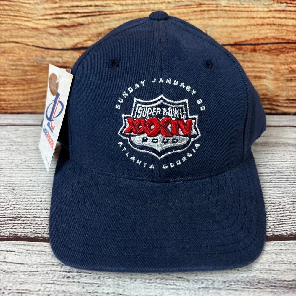Vintage 2000 Super Bowl XXXIV Logo Athletic Snapback Hat